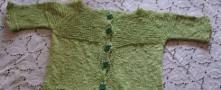 garter yoke baby cardi